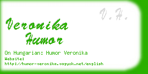 veronika humor business card
